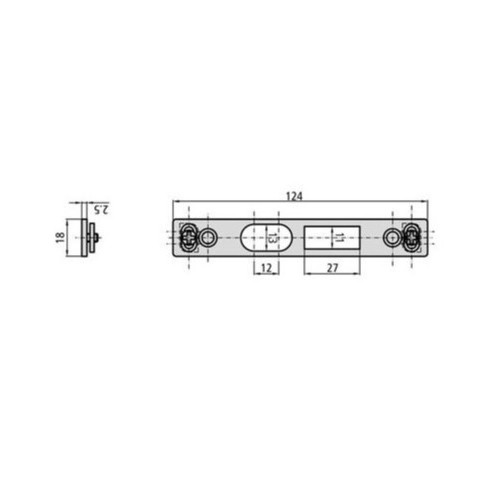 Gâche haute/basse CE202GB-6LR18 - CVL