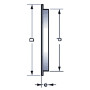 Grille de ventilation ronde pour tuyau fibre-ciment + moustiquaire - NICOLL
