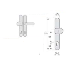 Ensemble palière A2P argent - STREMLER ASSA ABLOY