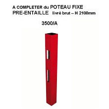 Poteau seul gâche pré-percé - IBFM