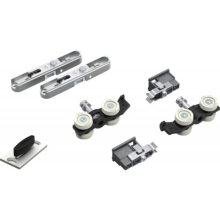 Garniture PROSLIDE Auto fix + 2x slow stop (amortisseur) - ARGENTA