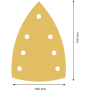 Pack de 10 feuilles abrasives EXPERT C470 7 trous