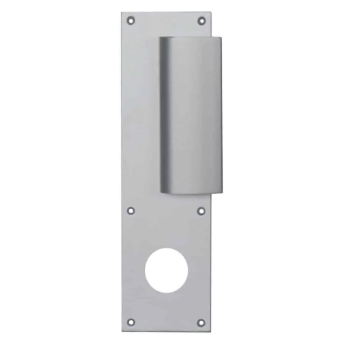 Poignée de porte réversible sur plaque JASMIN