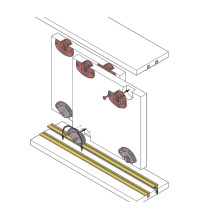 Système coulissant pour porte de 23 kg - KOBLENZ