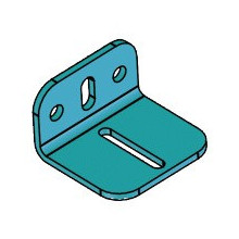 Equerre réglable 40/80kg pour rail de porte à fleur - KOBLENZ