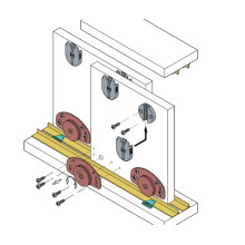 Système pour porte coulissante 40 kg - KOBLENZ