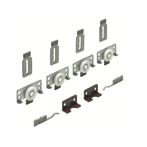 Kit de coulissage de porte par le haut SlideLine 56, 2 portes - HETTICH