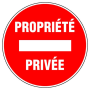 Panneau signalétique "PROPRIETE PRIVEE" - NOVAP