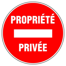 Panneau signalétique "PROPRIETE PRIVEE" - NOVAP