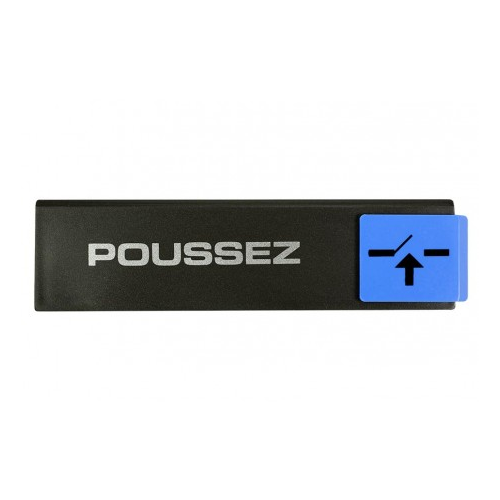 Plaquette signalétique "POUSSEZ" série EUROPE DESIGN 