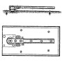 Plaque de grand recouvrement pour faux pivot Inox - GEZE