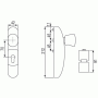 Bouton débrayable pour 1/2 Cylindre européen pour anti-panique FLUID - JPM