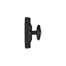 Crémone rustique fonctionelle bouton N°6 - Pour tringle 18 x 9 mm