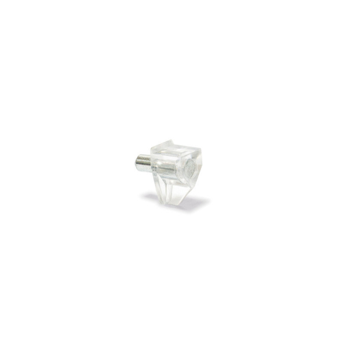 Taquet d'étagère à enfoncer Ø 5mm transparent