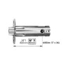 Serrure tubulaire à bouton tulipe Laiton V6500 - ASSA ABLOY VACHETTE