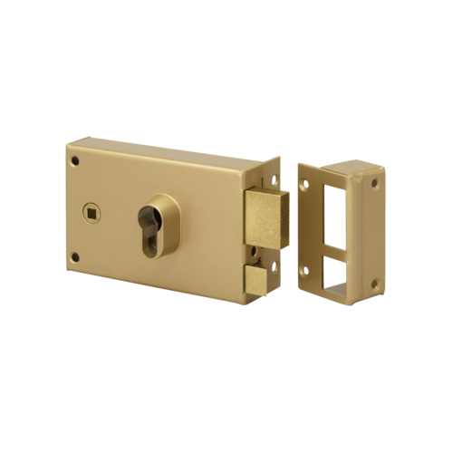 Serrure applique monopoint horizontale à fouillot profil européen 9762LAP - METALUX