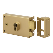 Serrure applique monopoint horizontale à fouillot profil européen 9762LAP - METALUX