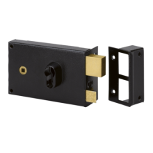 Serrure applique monopoint horizontale à fouillot profil européen 9762 poussant - METALUX