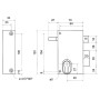 Serrure applique monopoint verticale à tirage profil européen 9812 poussant - METALUX