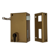 Serrure applique monopoint verticale à tirage profil européen 9812 - METALUX