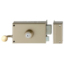 Serrure en applique monopoint horizontale à tirage KESO 8000 OMEGA - JPM