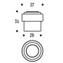 Butée au sol 3737 - ASSA ABLOY VACHETTE