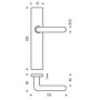 Ensemble de poignées de porte sur plaque GOLF - ASSA ABLOY VACHETTE