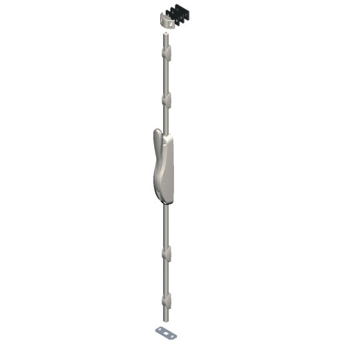 Crémone pompier à levier DÉESSE 6887 - 004 - FINITION - Argent, DESIGNATION - Sans tringles