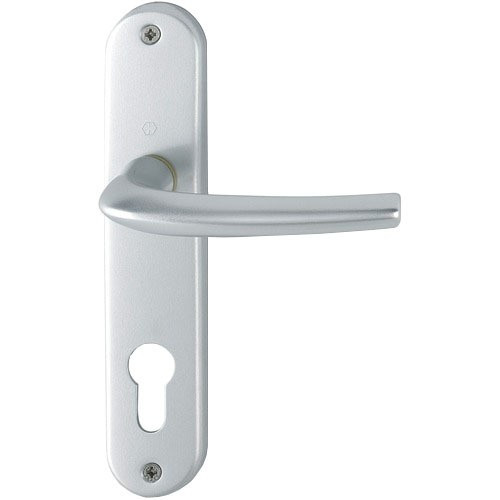 Ensemble HOPPE SAN DIEGO 1191/347 - 004 - FINITION - Argent, PERCEMENT - Bec de cane