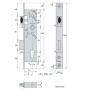 Serrure à encastrer monopoint série 2260 - STREMLER ASSA ABLOY