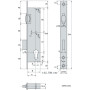 Serrure à encastrer monopoint série 2264 - STREMLER ASSA ABLOY