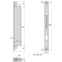 Serrure à encastrer verticale 2 points série 1223 - STREMLER ASSA ABLOY