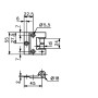 Fiche chromé en applique 3206
