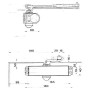 Ferme-porte bras compas TS 1000 C54 - GEZE