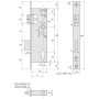 Serrure à encastrer monopoint série 2560 - STREMLER ASSA ABLOY