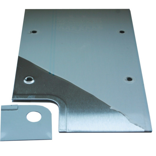 Plaque pour pivot TSDA - 004 - FINITION - Inox Droite