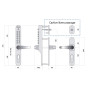 Serrure à code extérieur + garniture béquille KEYLEX PROFIL - LOKOD