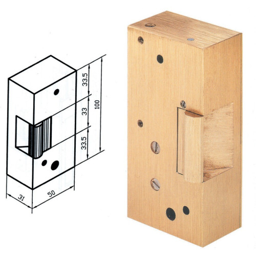 Gâche électrique pour antipanique AP - 004 - FINITION - Bronze