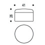 Butée de béquille 4126 - ASSA ABLOY BEZAULT