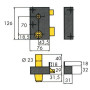 Serrure de sureté verticale à fouillot ZENITH 572 - ISEO