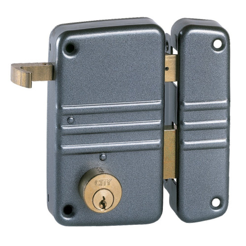 Sureté verticale tirage CITY - 004 - FINITION - Acier noir, FONCTION - Sur numéro de stock, MAIN - D