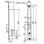 Serrure monopoint à encastrer METALUX Série 13