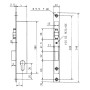 Serrure monopoint à rouleau encastrée METALUX Série 8