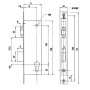 Serrure monopoint à encastrer METALUX Série 880