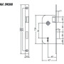 Serrure 4 gorges JPM MULTIBAT Axe 40 mm