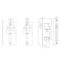 Serrure à encastrer 3 gorges Série D20 - ASSA ABLOY VACHETTE