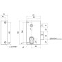Serrure en applique monopoint verticale à fouillot profil européen 9814 - METALUX
