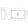 Serrure en applique horizontal tirant pêne dormant série 9700 - METALUX