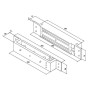 Ventouse à cisaillement 700 kg à encastrer - HQ MAG