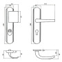 Ensemble de poignées de porte de sécurité SECUMAX - ASSA ABLOY BEZAULT